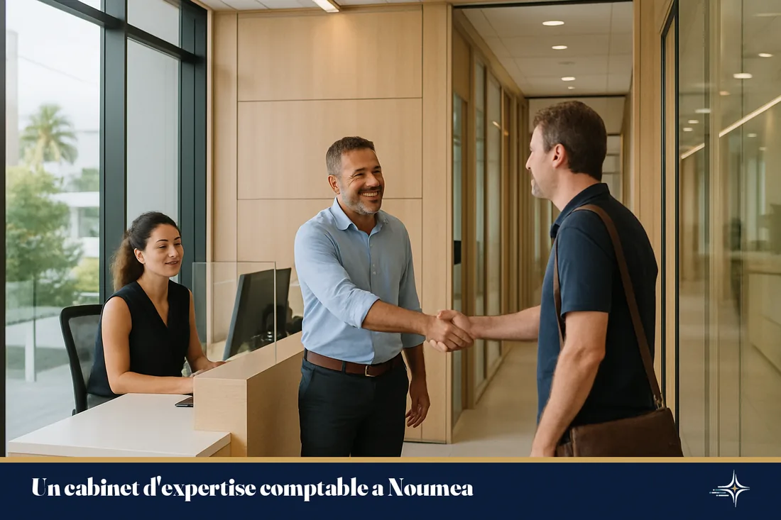 Accueil d'un cabinet d'expertise comptable moderne à Nouméa