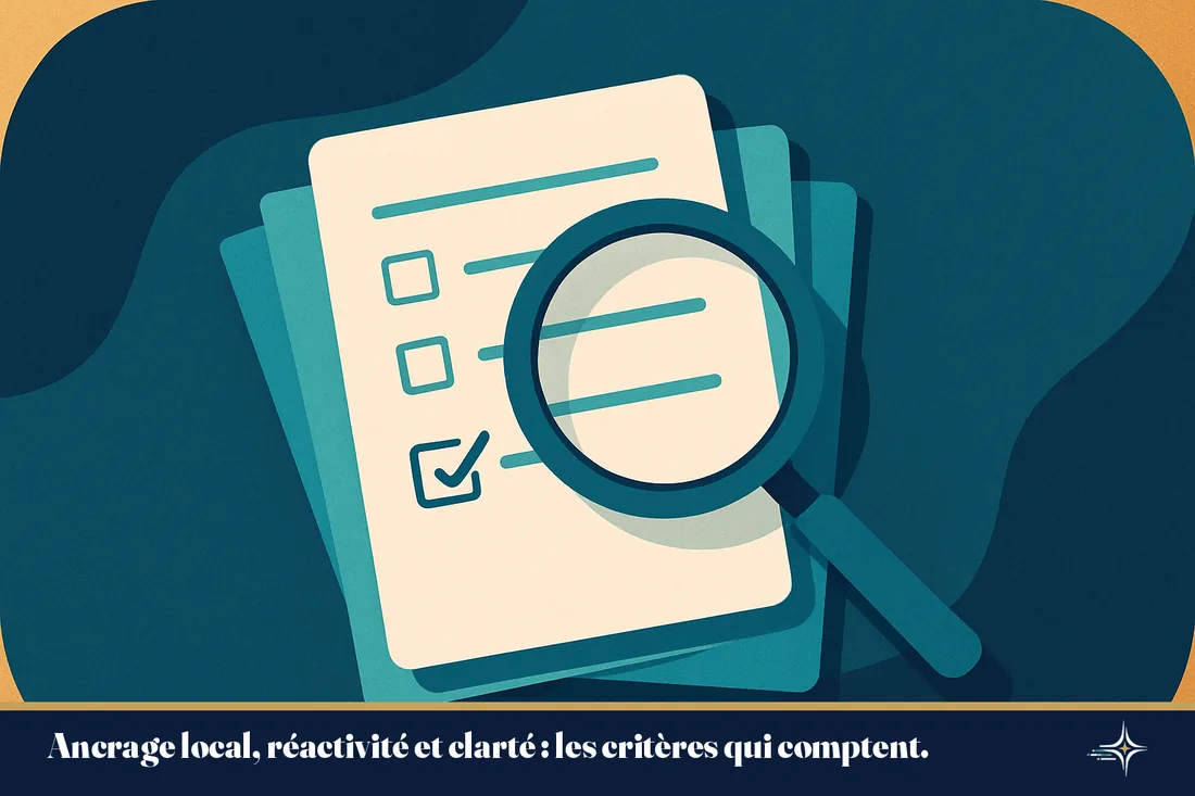 Illustration d'une liste de critères pour choisir un cabinet de paie