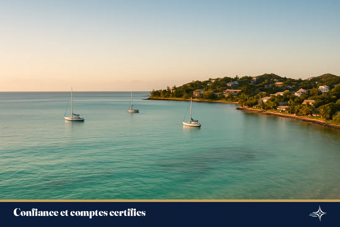 Le lagon de Nouméa au coucher du soleil, image de confiance et de stabilité