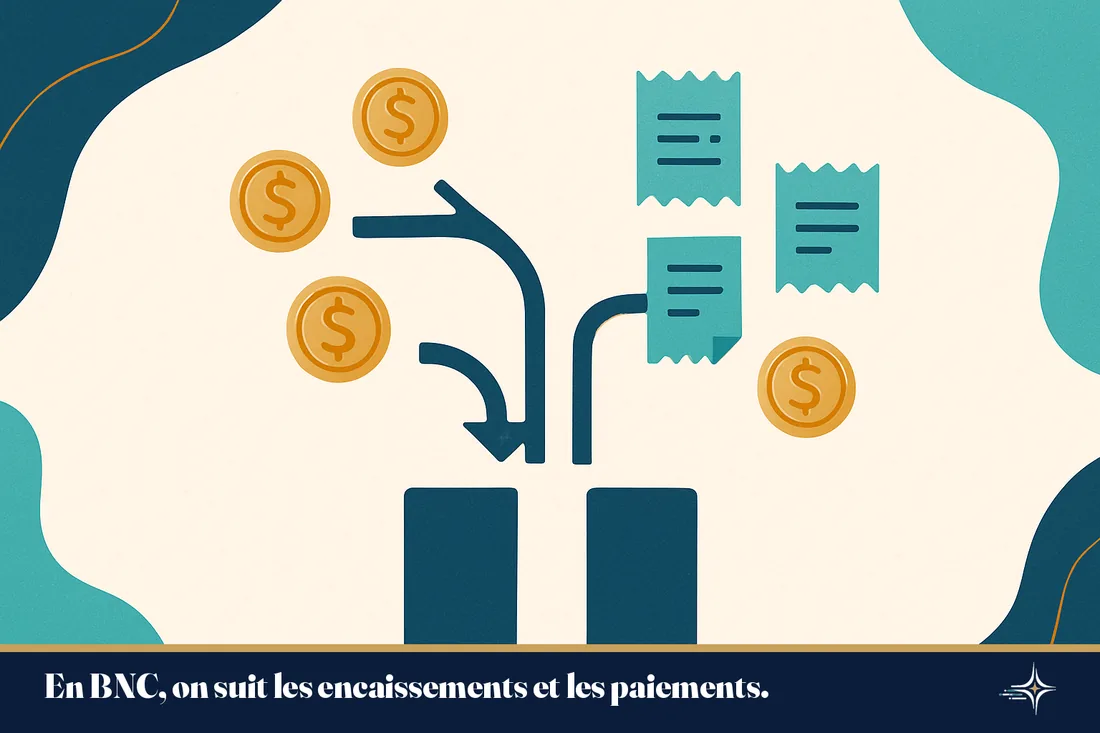 Illustration d'une comptabilité de recettes et de dépenses