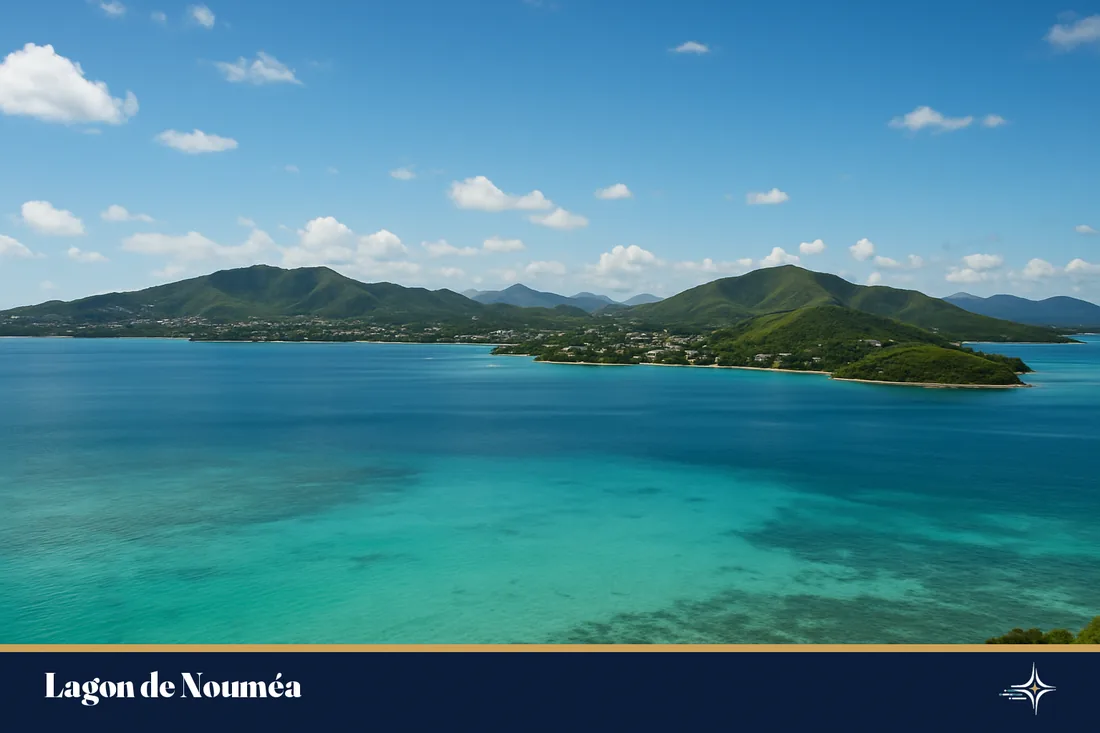 Vue du lagon de Nouméa