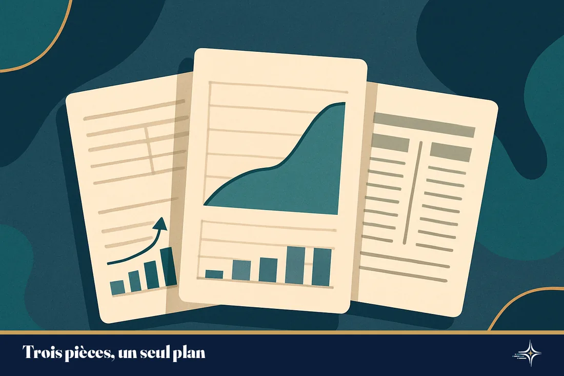 Les trois pièces du prévisionnel : résultat, trésorerie, financement