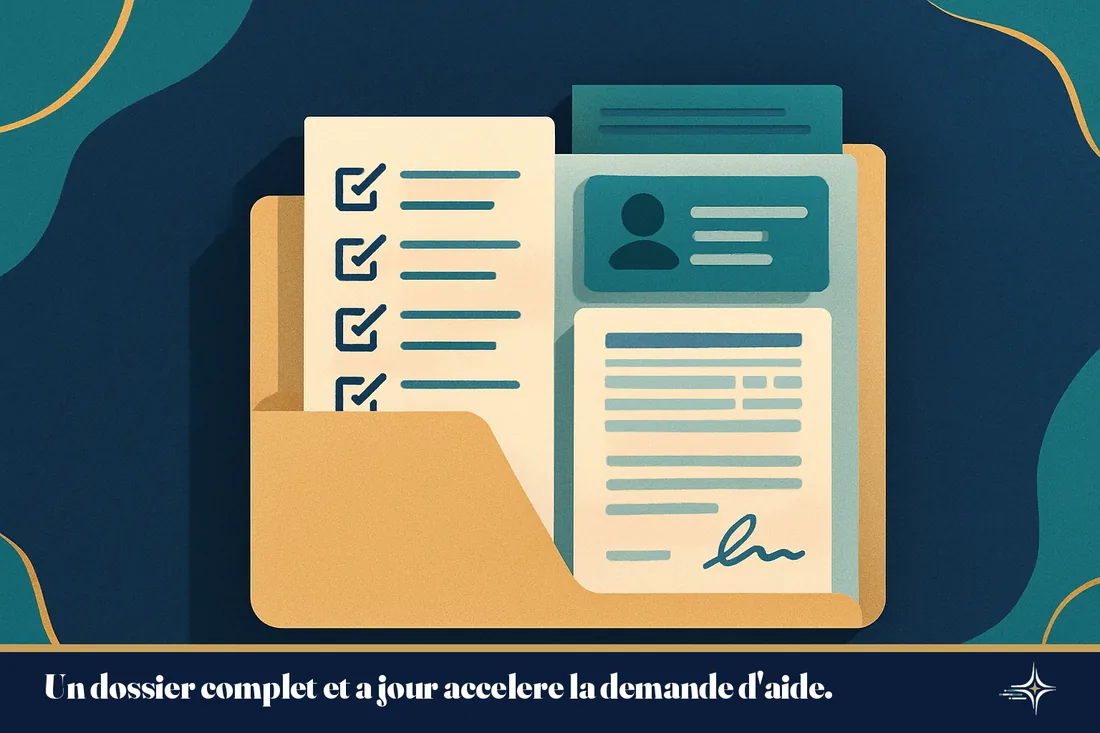 Illustration d'un dossier administratif complet et bien classe